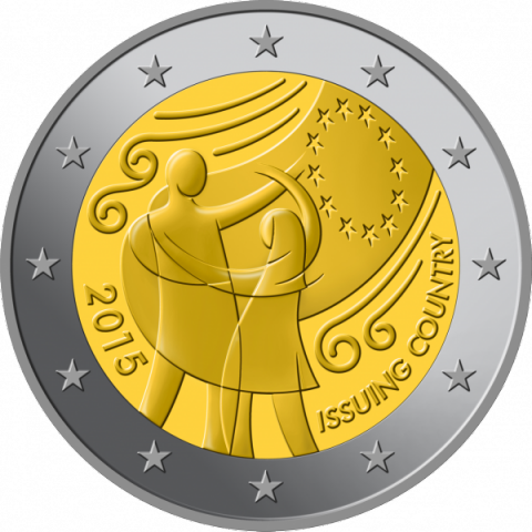 moneda conmemorativa euro 2015